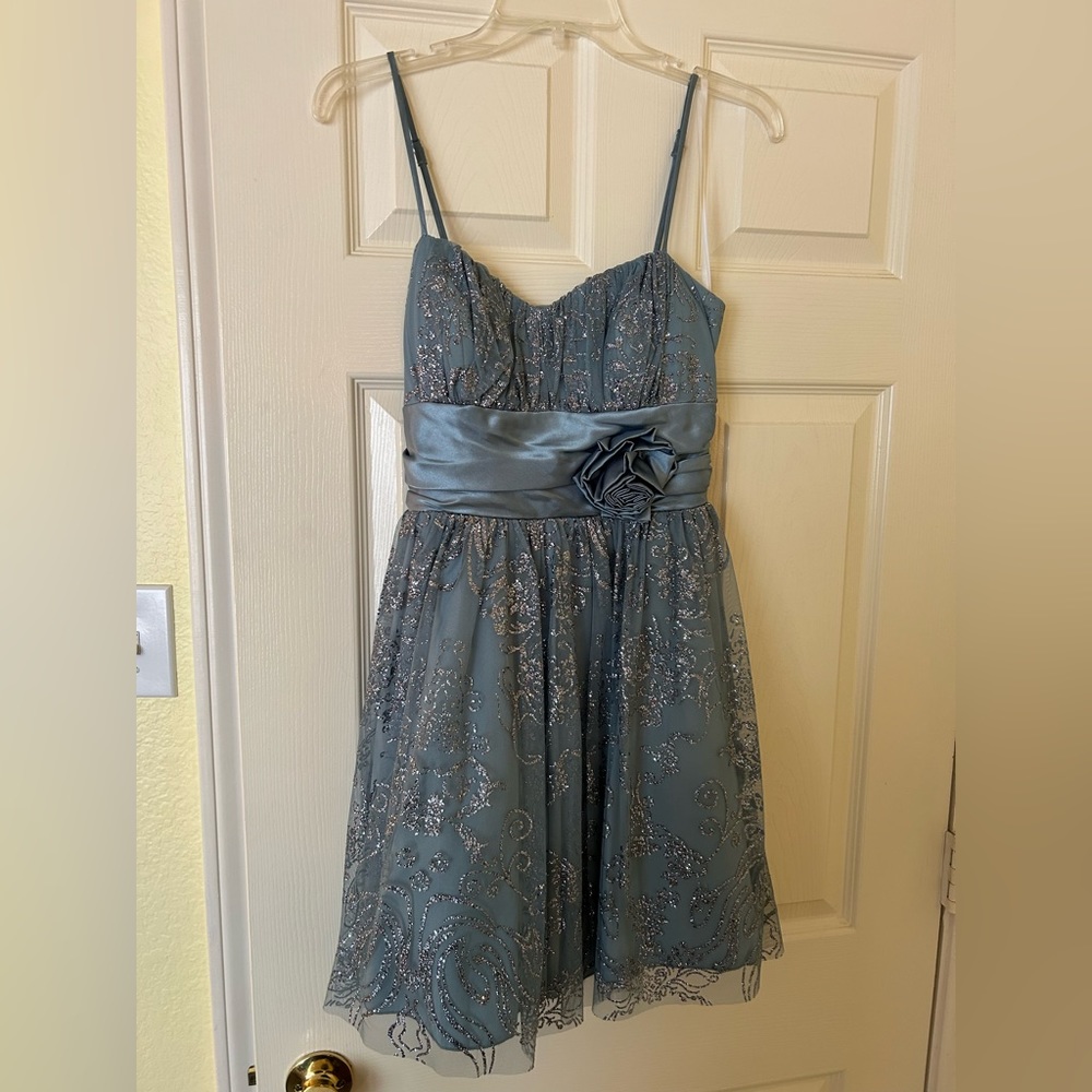 Formal blue/grey short dress